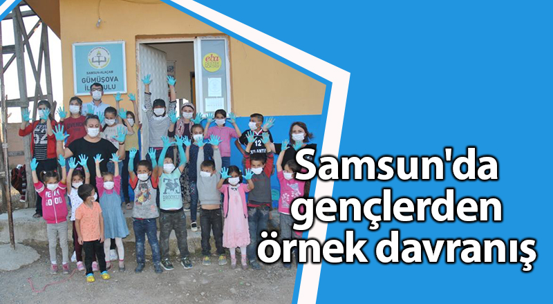 Samsun'da gençlerden örnek davranış - samsun haber