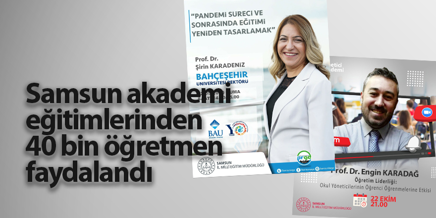 Samsun akademi eğitimlerinden 40 bin öğretmen faydalandı - samsun haber