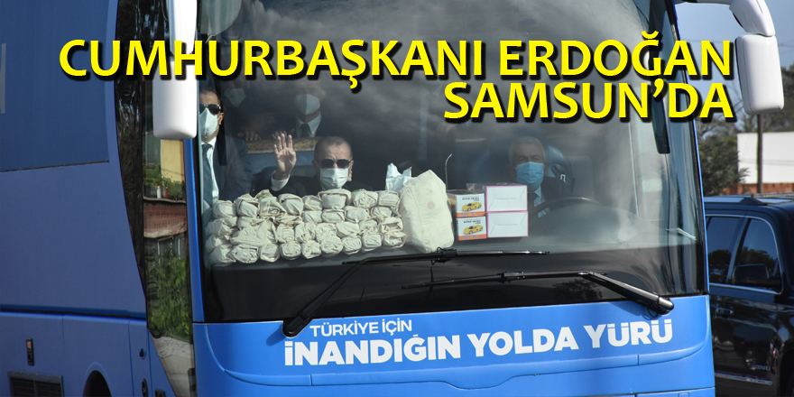 Türkiye Cumhurbaşkanı ve AK Parti Genel Başkanı Recep Tayyip Erdoğan, Samsun'da