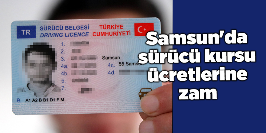 Samsun'da sürücü kursu ücretlerine zam - samsun haber