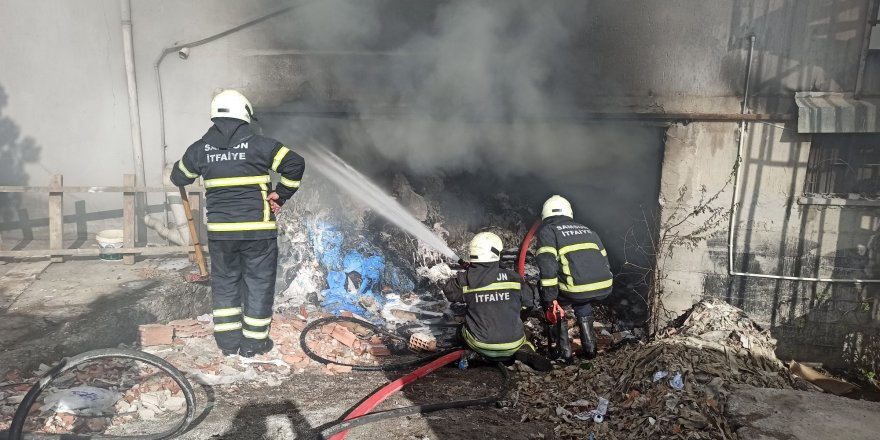 Samsun'da tekstil fabrikada korku dolu anlar - samsun haber