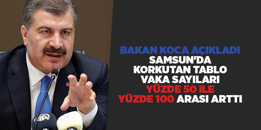 Vaka sayıları yüzde 50 ile yüzde 100 arası arttı - samsun haber