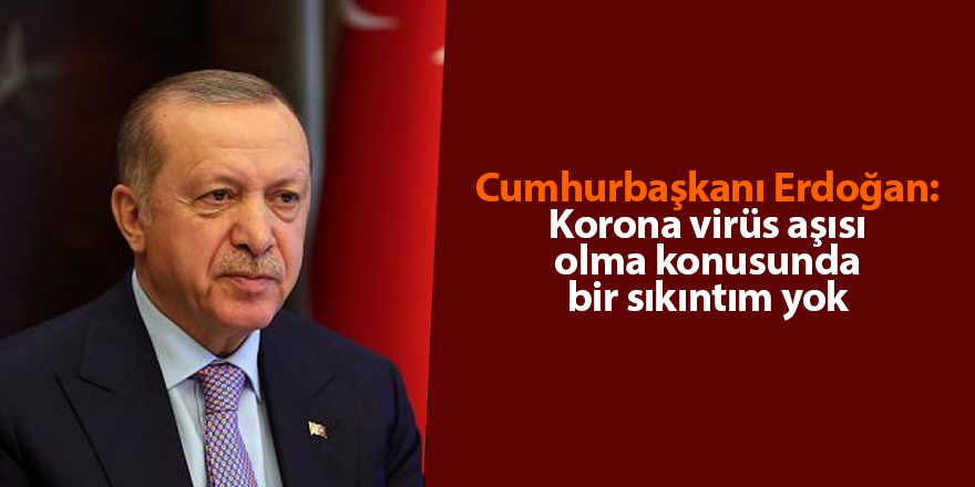 Cumhurbaşkanı Erdoğan: Korona virüs aşısı olma konusunda bir sıkıntım yok