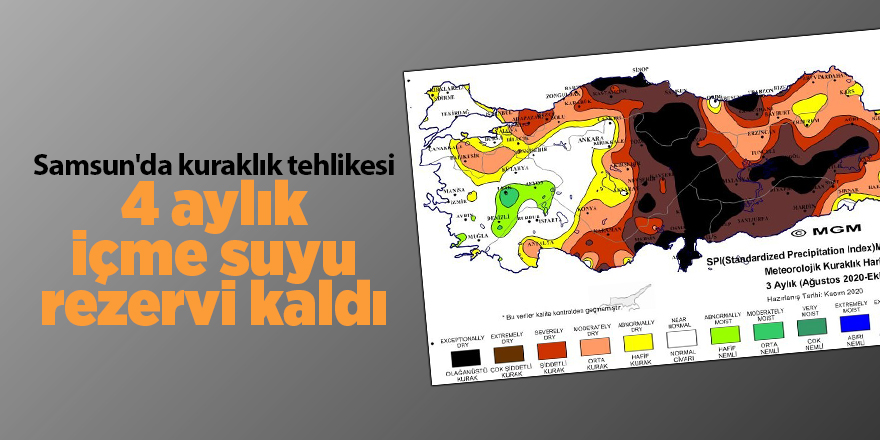 Meteorolojinin korkutan kuraklık haritası - samsun haber