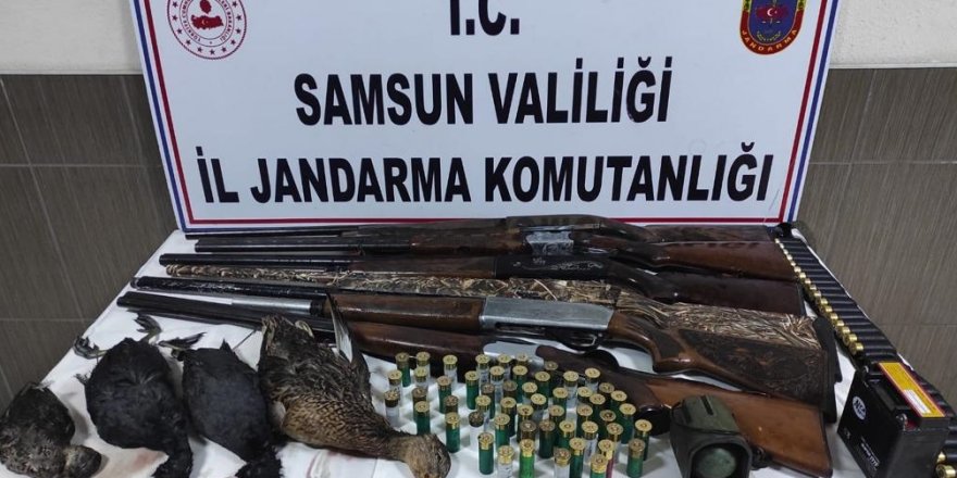 Samsun'da kaçak avcılara ceza yağdı - samsun haber