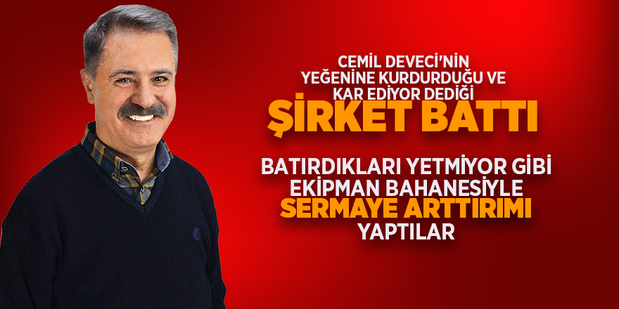 Başkan Deveci'nin kurdurduğu şirket battı - samsun haber