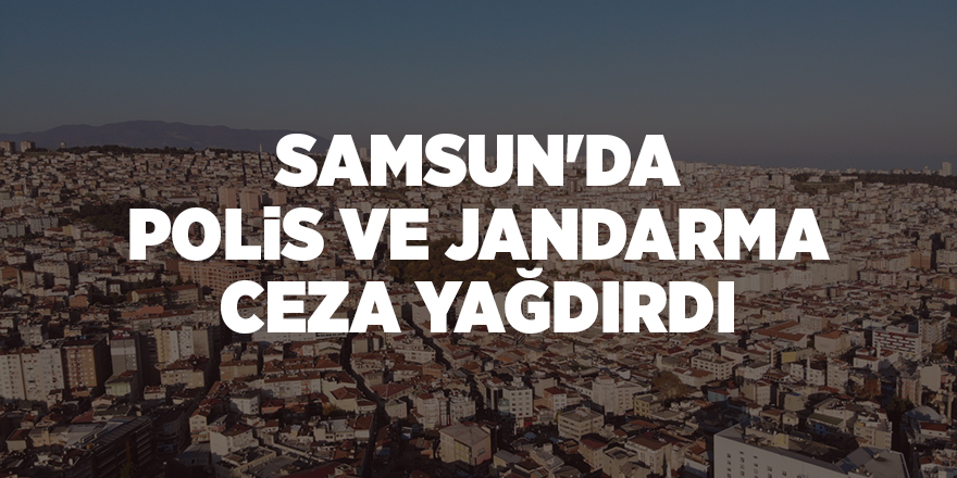 Samsun'da polis ve jandarma ceza yağdırdı - samsun haber