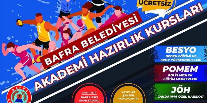 Bafra Belediyesi'nden ücretsiz akademi hazırlık kursları - samsun haber