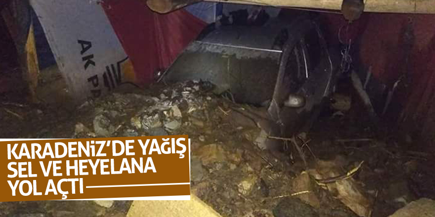 Karadeniz’de yağış, sel ve heyelana yol açtı