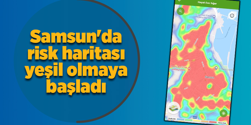 Samsun'da risk haritası yeşil olmaya başladı - samsun haber