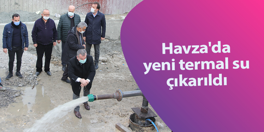 Havza'da yeni termal su çıkarıldı - samsun haber