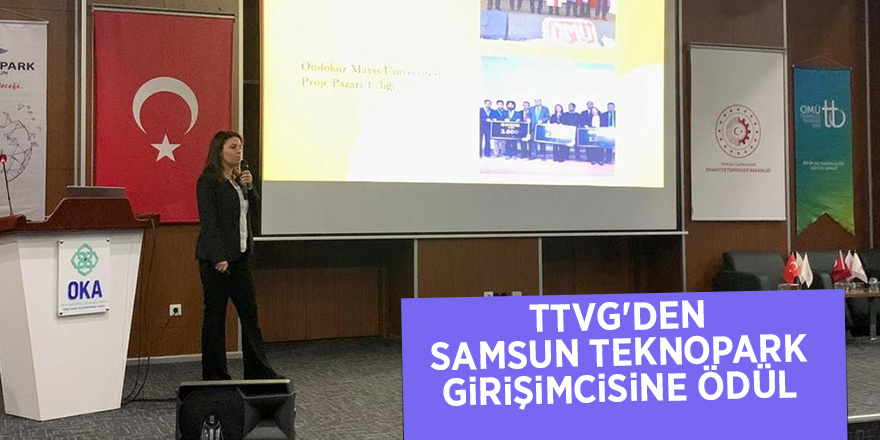 TTVG'den Samsun Teknopark girişimcisine ödül - samsun haber