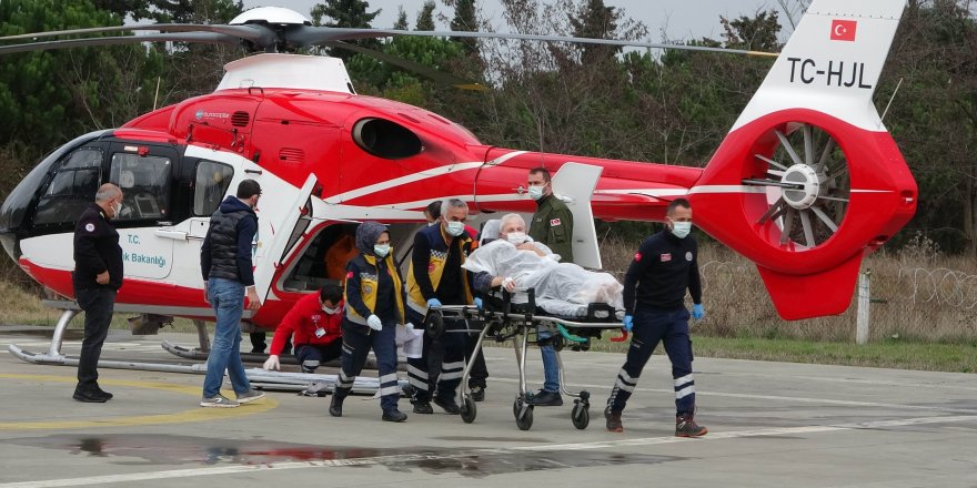 Samsun'da ambulans helikopter hayat kurtardı - samsun haber