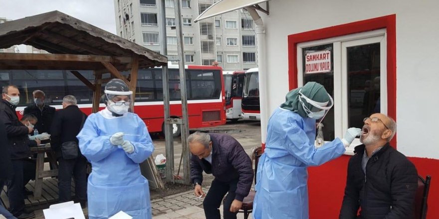 Samsun'da şoförler korona testinden geçiriliyor - samsun haber