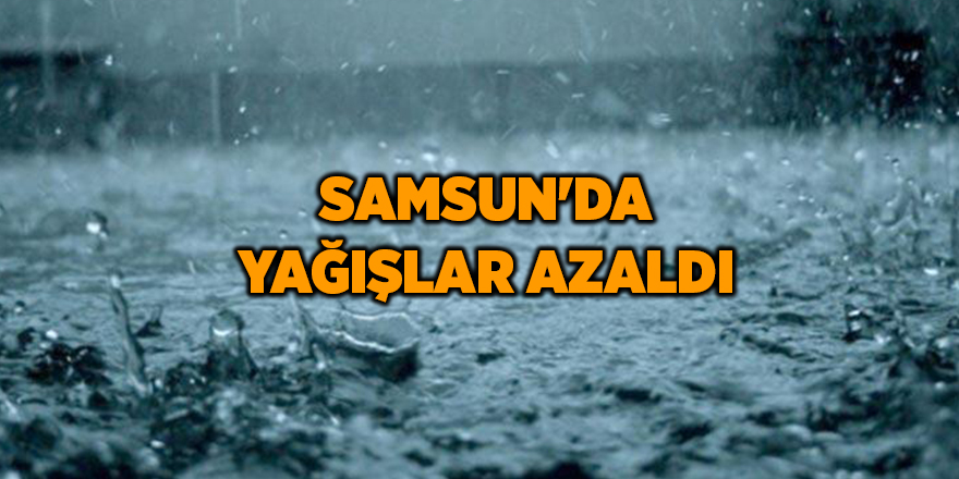 2020’de Samsun’a yüzde 19 daha az yağış düştü - samsun haber