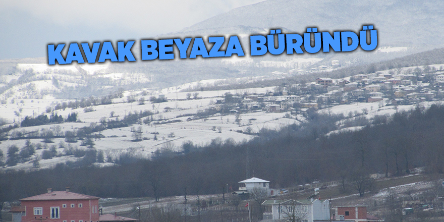 Kavak beyaza büründü - samsun haber