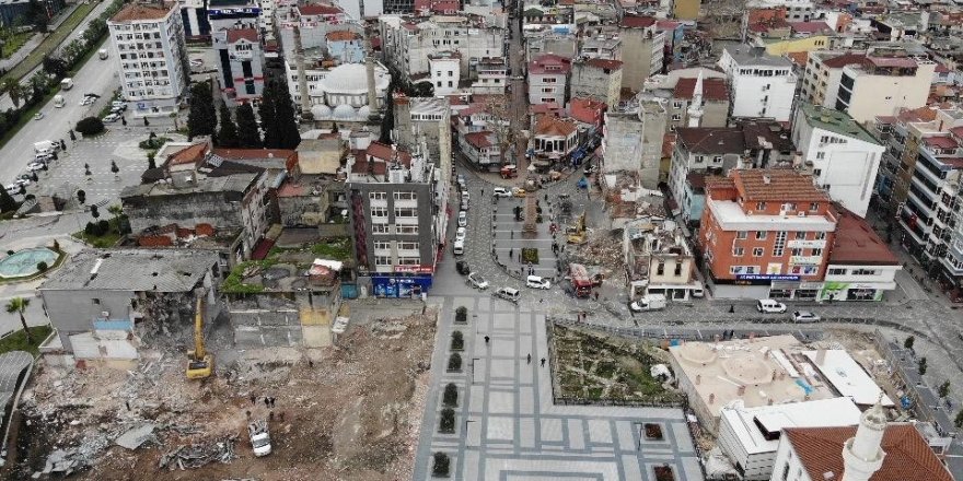 Saathane Meydanı'nda yıkım devam ediyor - samsun haber