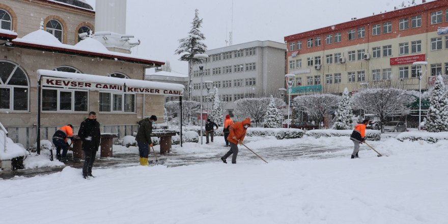 Havza'da karla mücadele - samsun haber