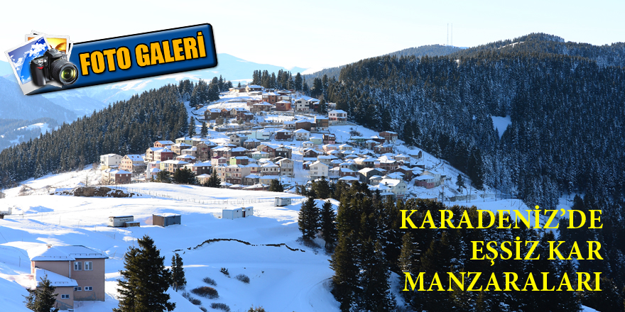 Karadeniz’de eşsiz kış manzaraları