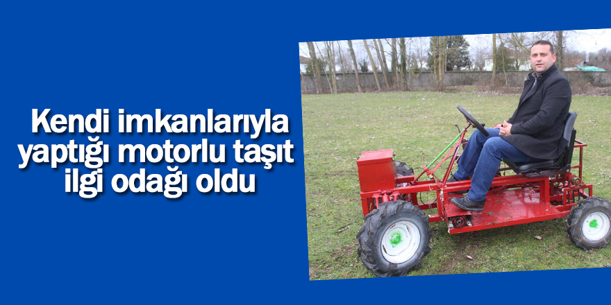 Samsun'da yaptığı motorlu taşıtla ilgi odağı oldu - samsun haber