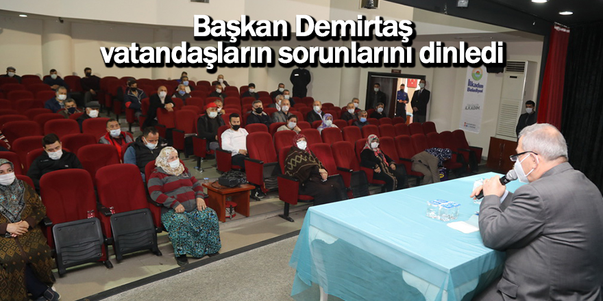 Başkan Demirtaş vatandaşların sorunlarını dinledi- samsun haber