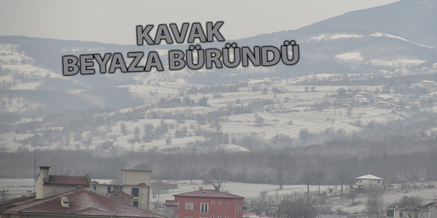 Kavak beyaza büründü - samsun haber