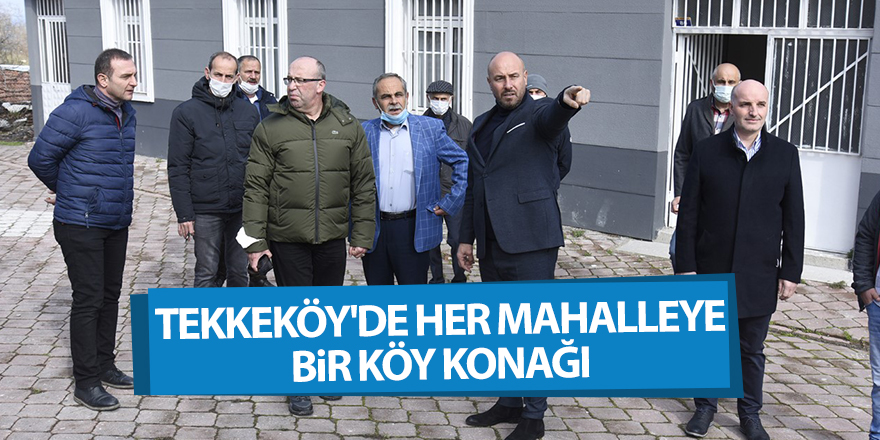 Tekkeköy'de her mahalleye bir köy konağı - samsun haber