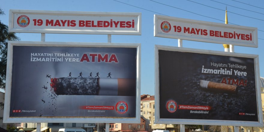 19 Mayıs Belediyesi sigaraya savaş açtı - samsun haber