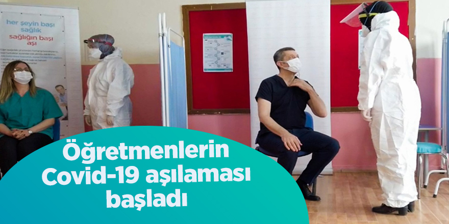 Öğretmenlerin Covid-19 aşılaması başladı - samsun haber