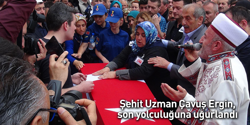 Şehit Uzman Çavuş Ergin, Giresun'da toprağa verildi