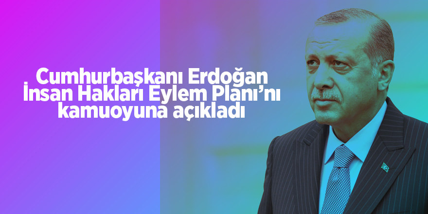 Cumhurbaşkanı Erdoğan İnsan Hakları Eylem Planı’nı kamuoyuna açıkladı - samsun haber