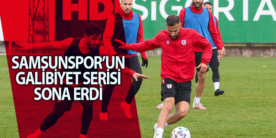 Samsunspor’un galibiyet serisi sona erdi - samsun haber