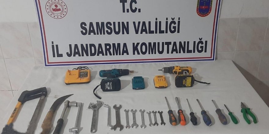 Samsun'da çatı hırsızlarına suç üstü - samsun haber