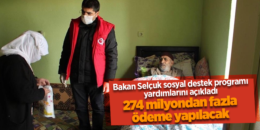 Bakan Selçuk sosyal destek programı yardımlarını açıkladı - samsun haber