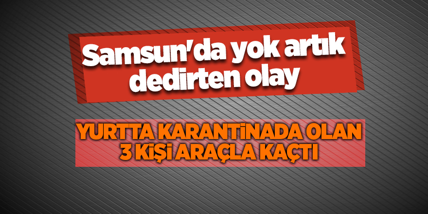 Samsun'da yok artık dedirten olay - samsun haber