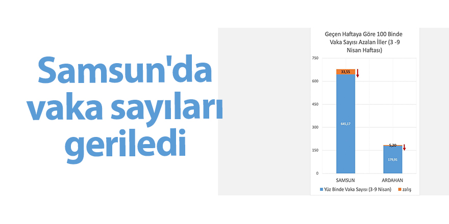 Samsun'da vaka sayıları geriledi - samsun haber