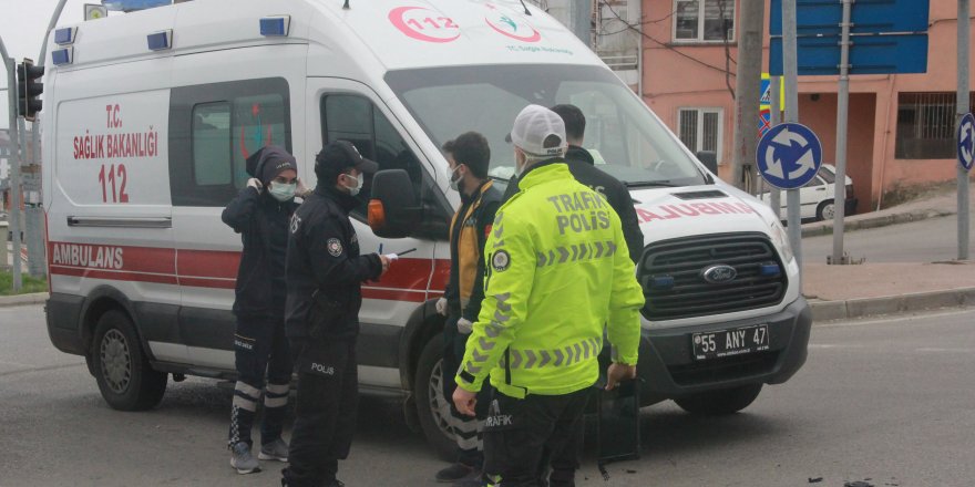 Samsun'da ambulans kazaya karıştı! 1 kişi yaralandı - samsun haber