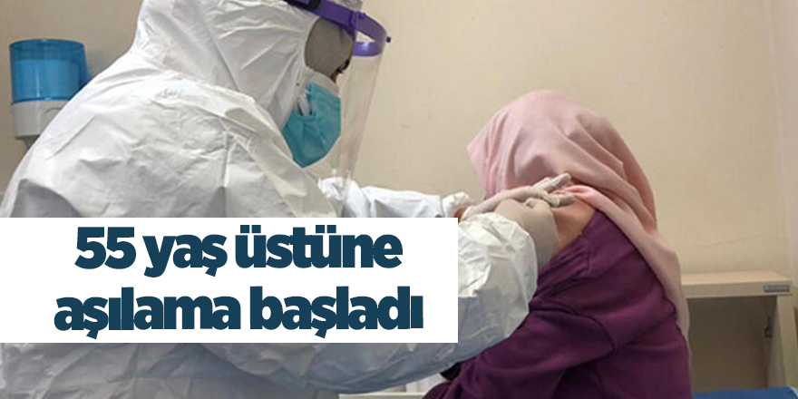 55 yaş üstüne aşılama başladı - samsun haber