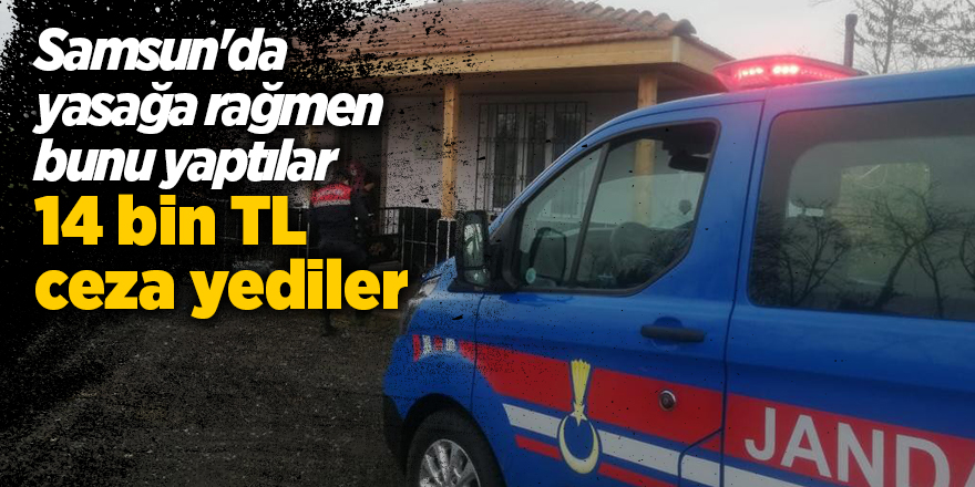 Samsun'da yasağa rağmen bunu yaptılar 14 bin TL  ceza yediler - samsun haber