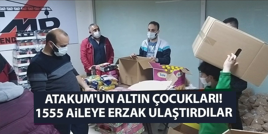 Atakum'un altın çocukları! 1555 aileye erzak ulaştırdılar - samsun haber