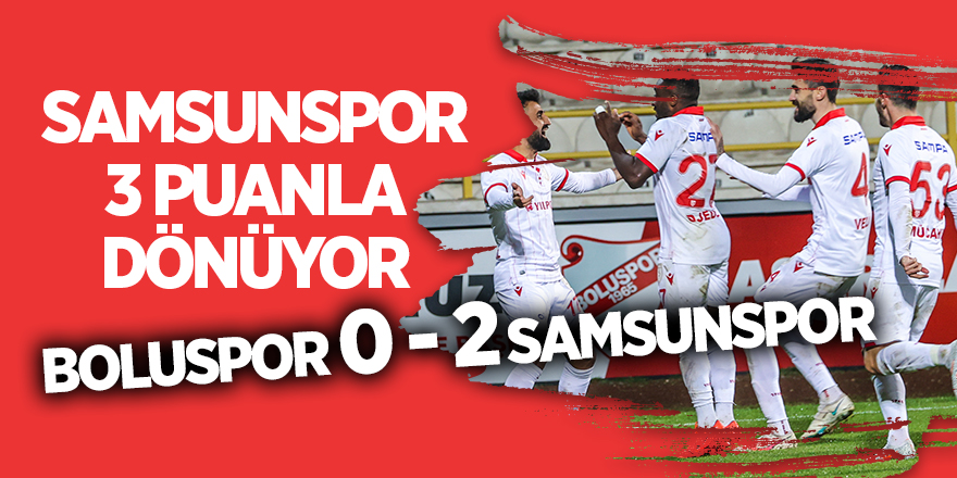 Samsunspor 3 puanla dönüyor - samsun haber