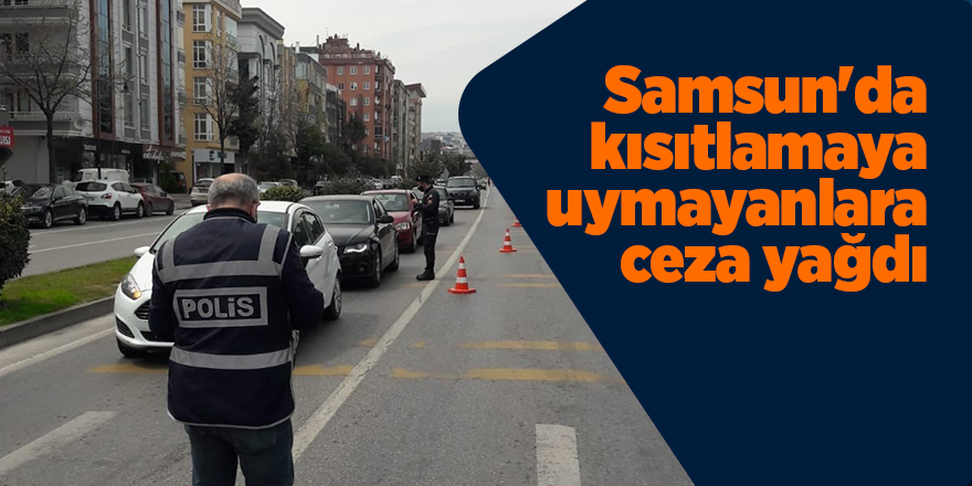 Samsun'da kısıtlamaya uymayanlara ceza yağdı - samsun haber