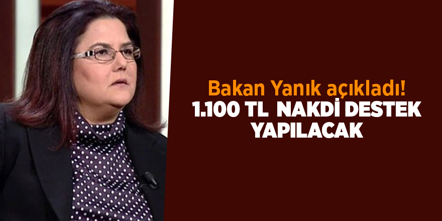 Bakan Yanık açıkladı! 1.100 TL  nakdi destek yapılacak - samsun haber