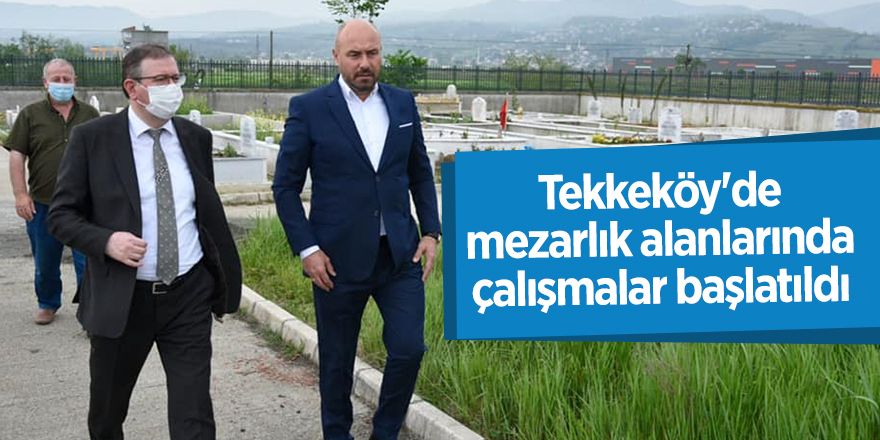 Tekkeköy'de mezarlık alanlarında çalışmalar başlatıldı - samsun haber