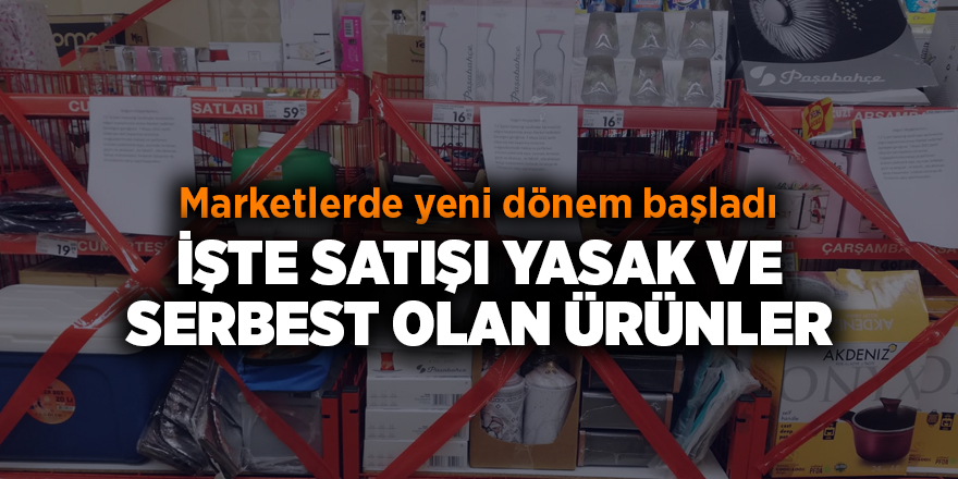 Marketlerde yeni dönem başladı - samsun haber