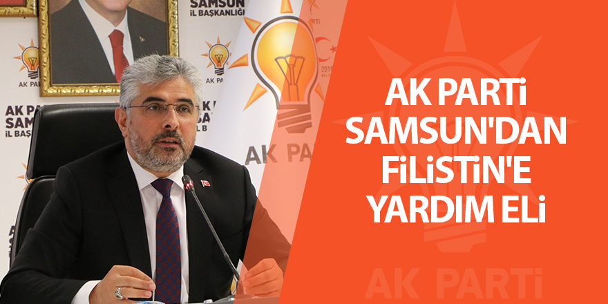 AK Parti Samsun'dan Filistin'e yardım eli - samsun haber