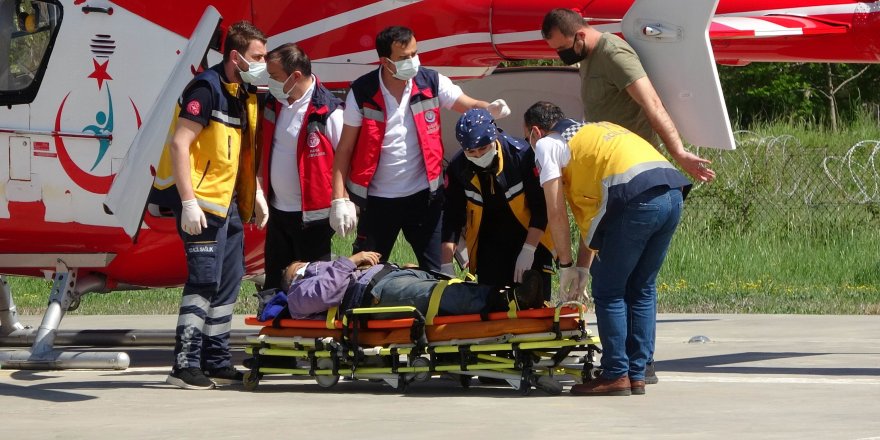 Samsun'da kestiği ağaç üzerine devrildi - samsun haber