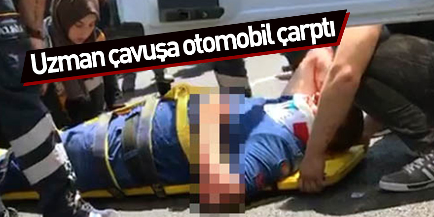 Samsun'da uzman çavuşa otomobil çarptı