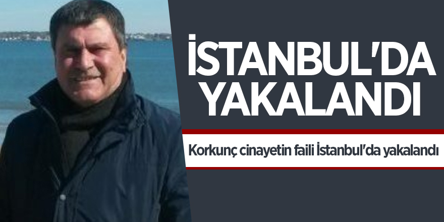 Korkunç cinayetin faili İstanbul'da yakalandı 