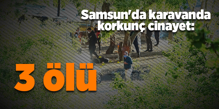 Samsun'da karavanda korkunç cinayet:  3 ölü - samsun haber